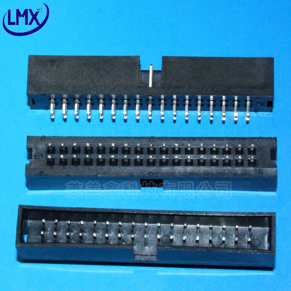 20 pcs dc3 34pin 2.54mm   ƮƮ  2 * 17pin shrouded male header connector